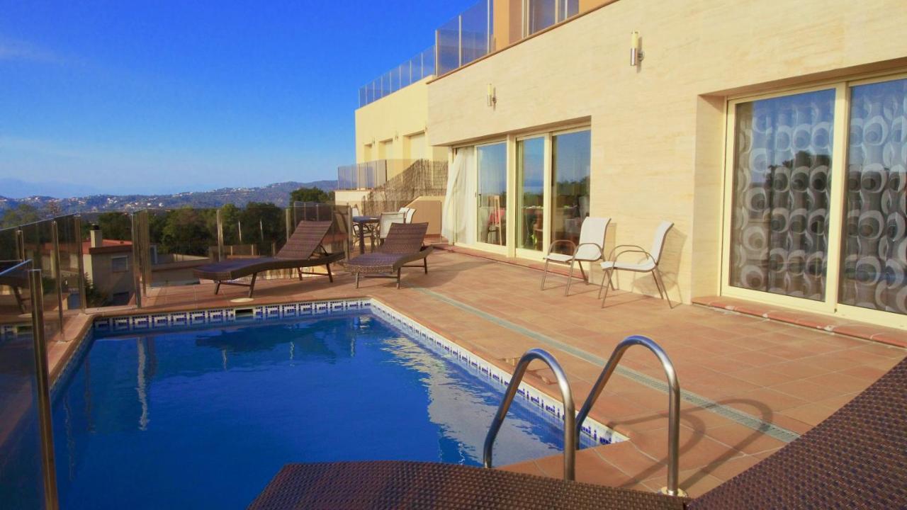 Luxury Villa Investingspain With Sea Views, Pool And Jacuzzi Лорет де Мар Екстериор снимка